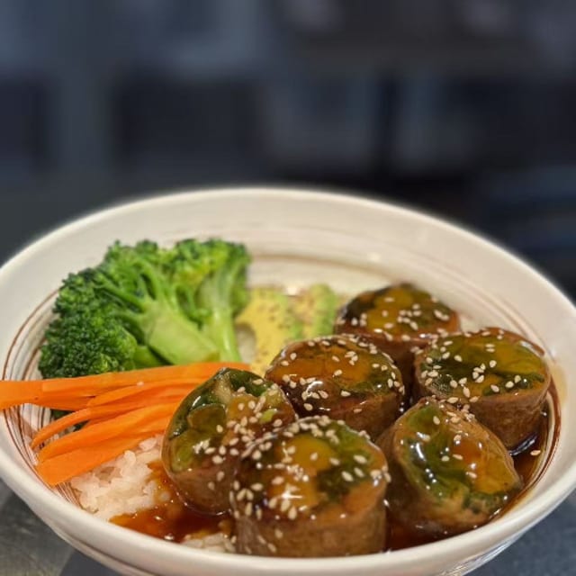 Beef Negimaki Teriyaki (L).