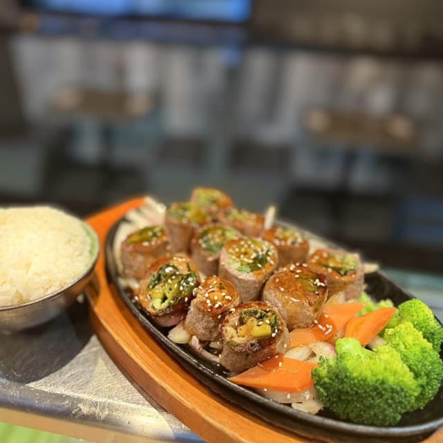 Beef Negimaki Teriyaki.