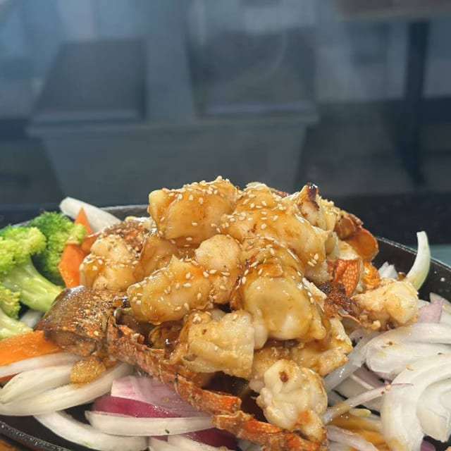 Twin Lobster Tails Teriyaki.
