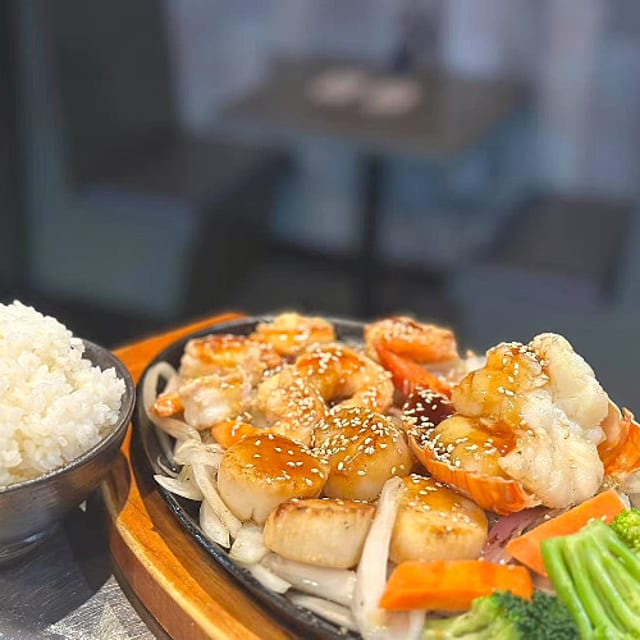 Seafood Combo Teriyaki.