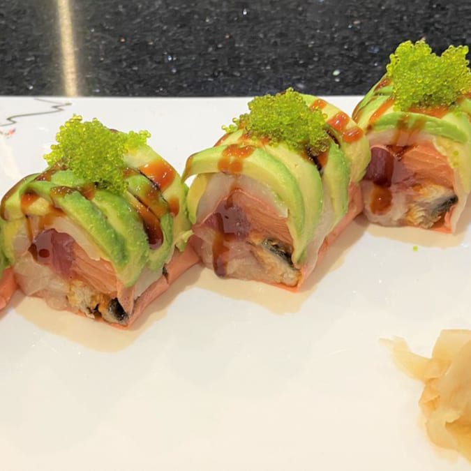 Holiday Sashimi Roll (No Rice With Soy Paper).