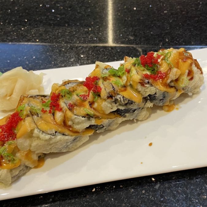 Godzilla Roll (Lightly Deep Fried).