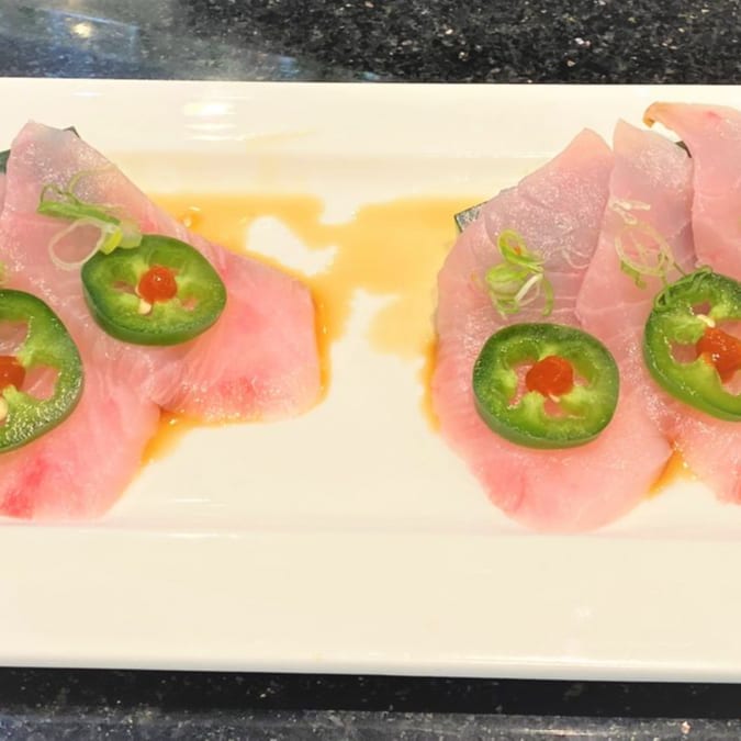 Yellowtail Jalapeño Appetizer.