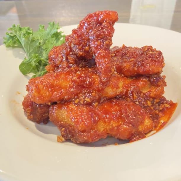 Spicy Korean Boneless Chicken.